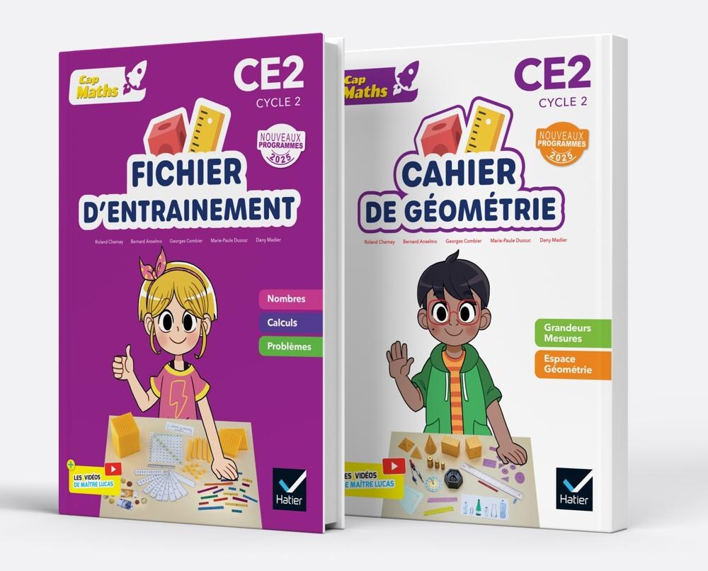 HATIER - Cap Maths Ce2 Fichiers + Cahier 2026