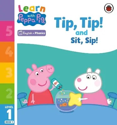 Ladybird - Learn with Peppa Phonics Level 1 Book 1 Tip Tip and Sit Sip