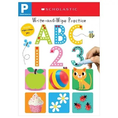 SCHOLASTIC - ABC 123 - Write and Wipe Flipe Book