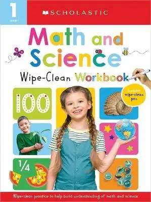 Scholastic US - First Grade Math/Science Wipe Clean Workbook
