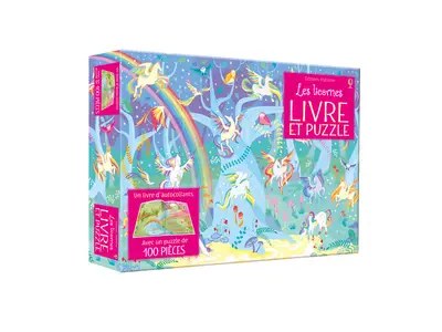 USBORNE - Coffret Les licornes (livre + puzzle de 100 pieces) - Watt, Fiona + Garofano, Camilla + Ca