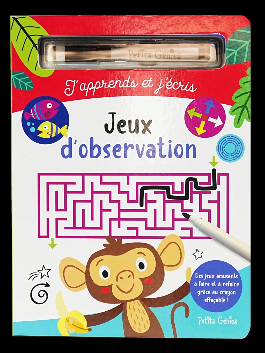 PETITS GENIES - Jeux D'observation J'aprends Et J'ecris