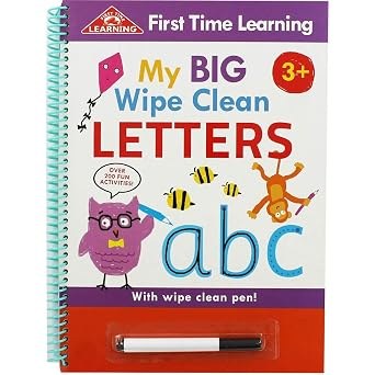 IGLOO BOOKS -  First Time Learning - Wipe N Clean Letters