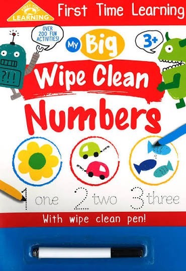 AUTUMN -  First Time Learning Spiral - My Big Wipe Clean Number