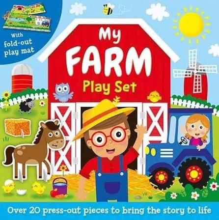 IGLOO BOOKS - Press Out And Play Board - My Farm Play Set
