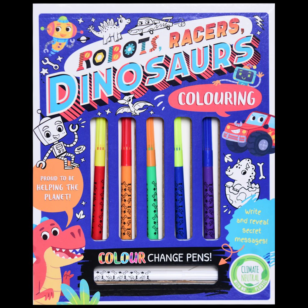 IGLOO BOOKS - Robots Racers Dinosaurs Colouring