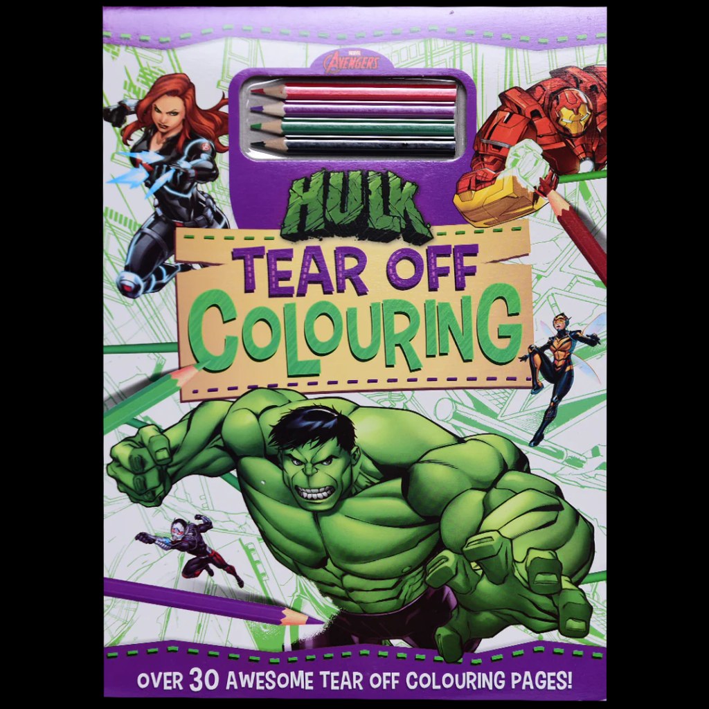 AUTUMN - Tear Off Colouring - Marvel Avengers Hulk