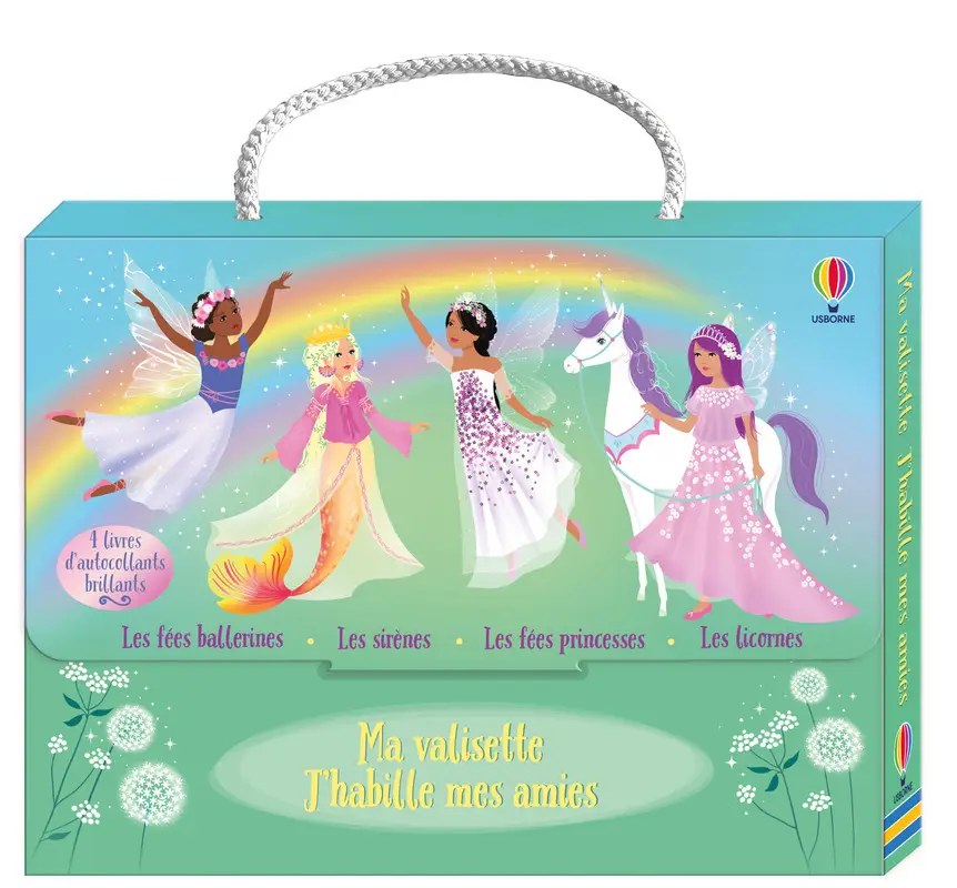 USBORNE - Ma valisette J'habille mes amies Les fees ballerines, Les sirenes, Les fees princesses et