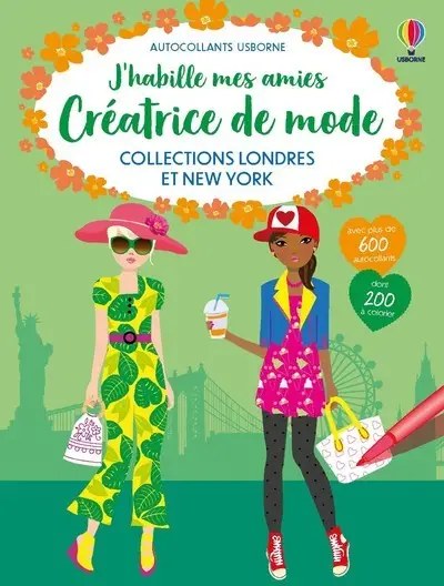 USBORNE - Collections Londres et New York - J'habille mes amies Creatrice de mode