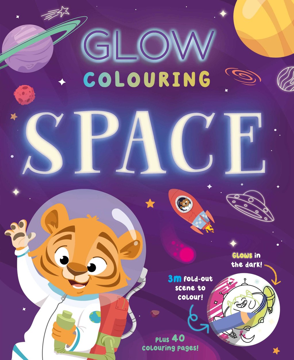 IGLOO BOOKS - Glow Coloring - Space