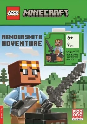 Buster Books - LEGO® Minecraft®: Armoursmith Adventure Activity Book (with Armoursmith minifigure an