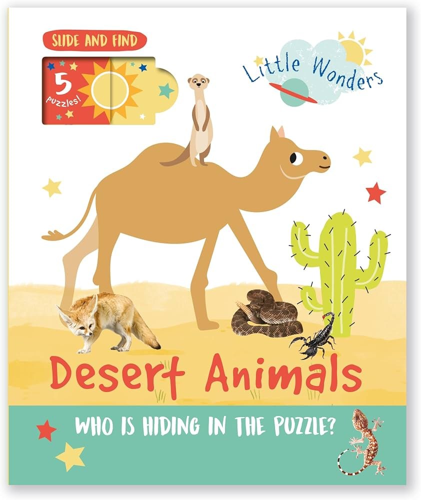NORTH PARADE - Little Wonders Puzzle Slider Books -  Desert Animals