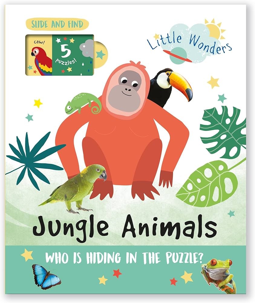NORTH PARADE - Little Wonders Puzzle Slider Books - Jungle Animals