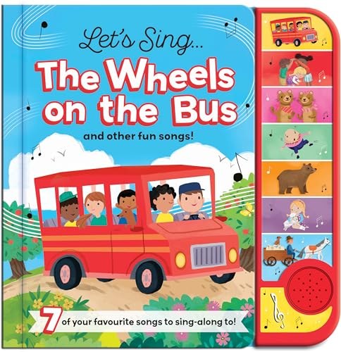 NORTH PARADE - 7 Button Sound Book - Wheels On The Bus