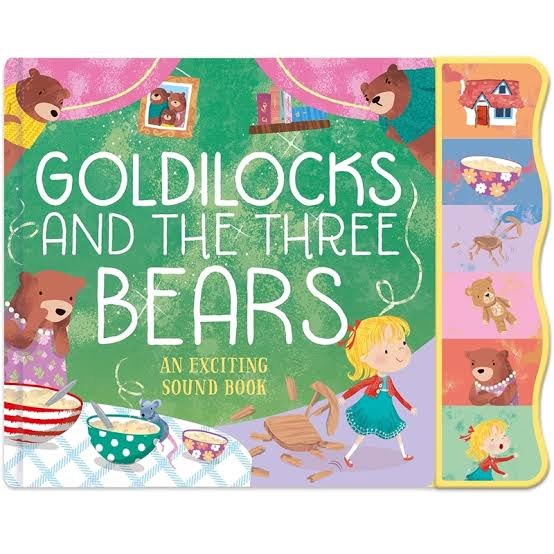 NORTH PARADE - Wavy Module 6 Button Sound Book - Goldilocks