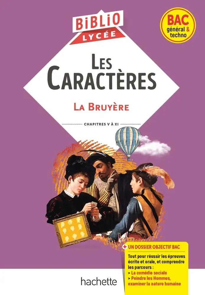 HACHETTE - Les Caracteres La Bruyere Bibliolycee