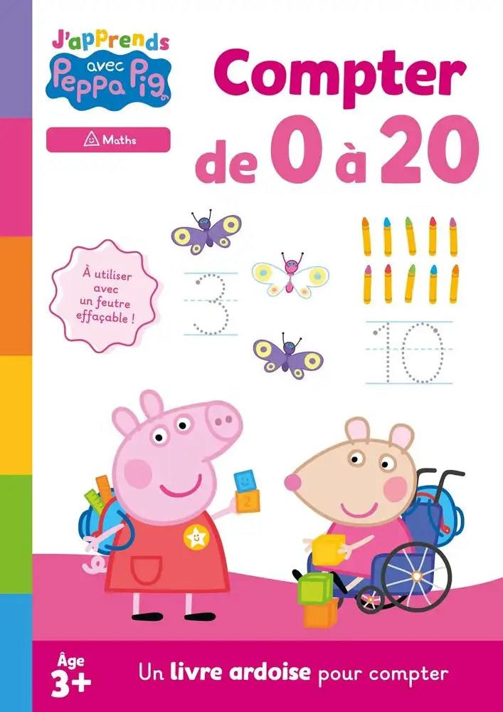 HACHETTE JEUNESSE - Peppa Pig - J'apprends Avec Peppa - Compter de 0 a 20