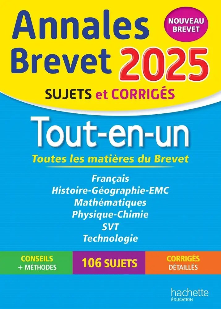 HACHETTE EDUC - Annales BREVET 2025 - to