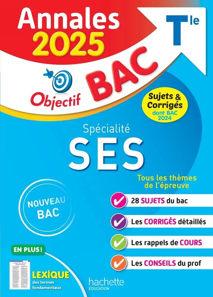 HACHETTE - Annale Bac SES Tle 25