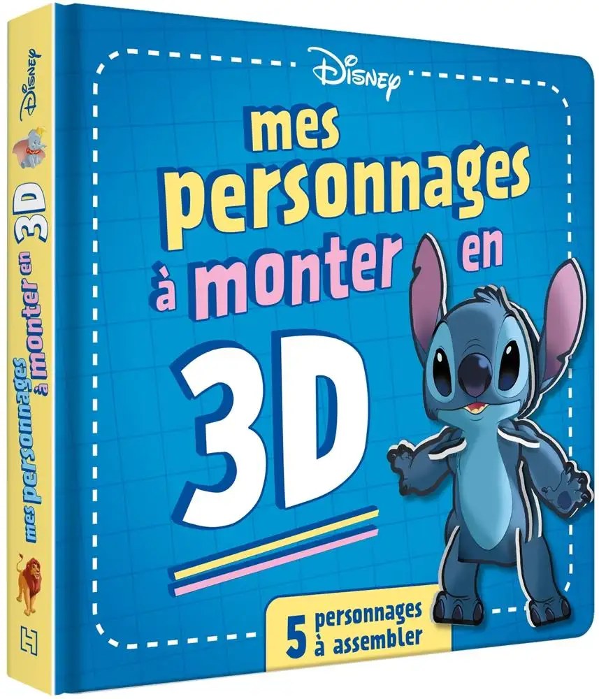DISNEY HACHETTE - DISNEY - Grand Livre Puzzle - Mes personnages 3D a monter