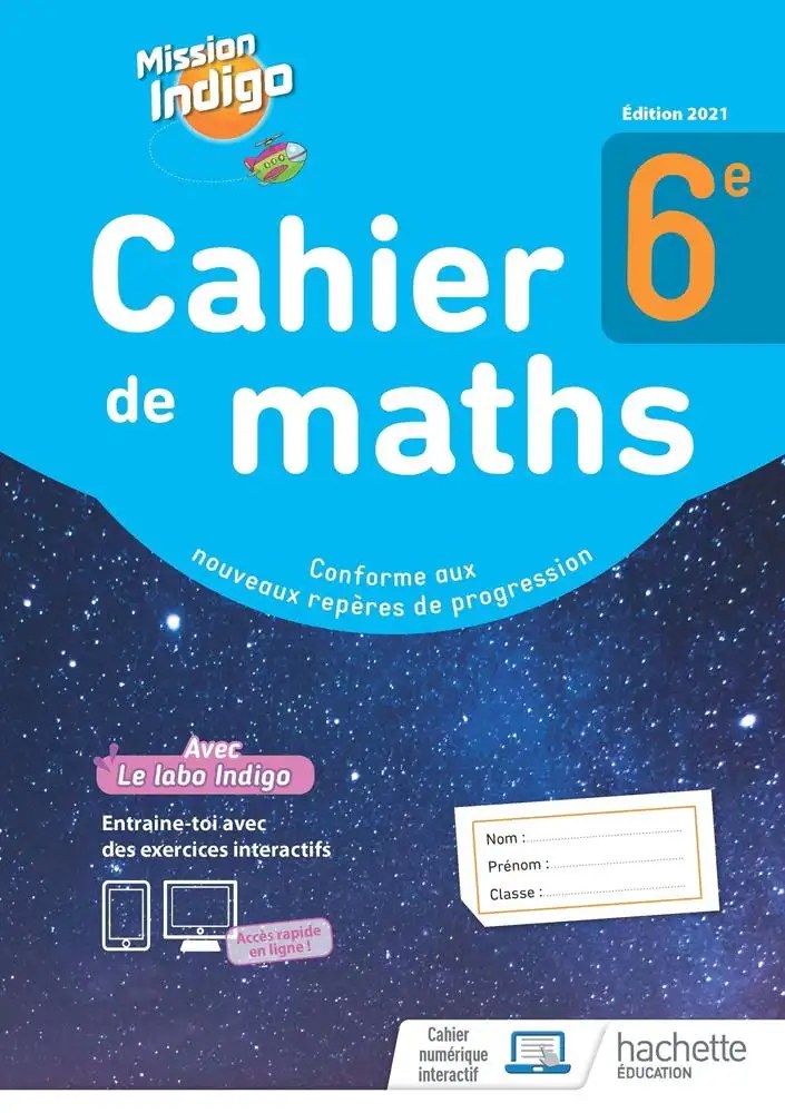 HACHETTE - Maths Mission Indigo 6eme 21 Ex