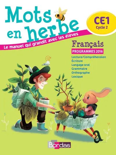 BORDAS - Mots En Herbe Ce1 Livre Prog 16