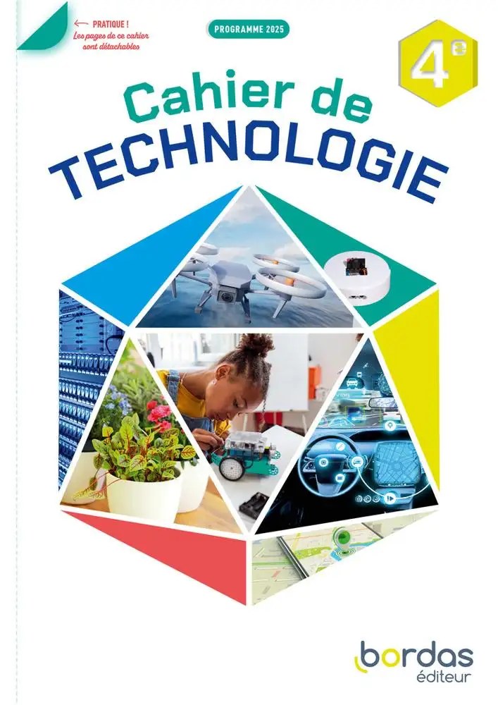 BORDAS - Technologie 4e 2025 Cahier