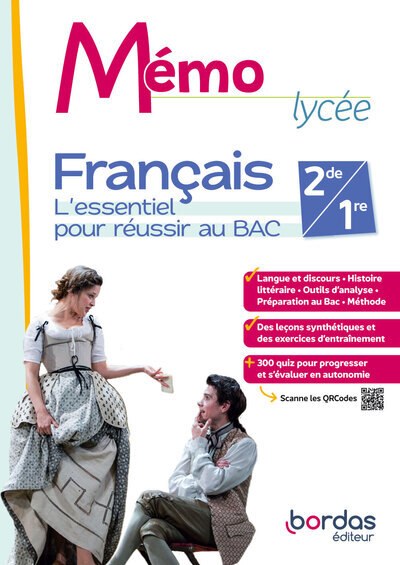 BORDAS - Memo Lycee Francais 2de 1re