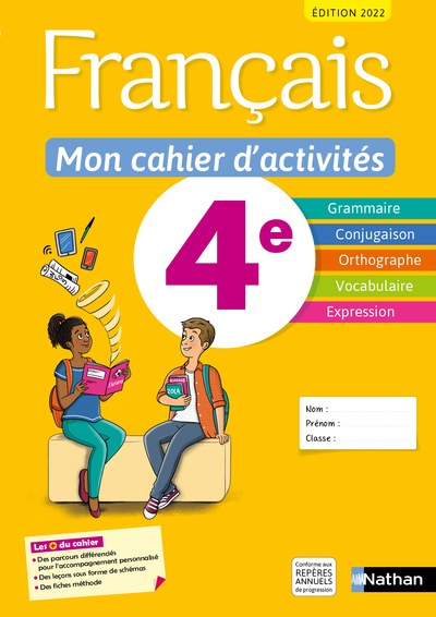 NATHAN - Mon Cahier D'activites 4e 2022