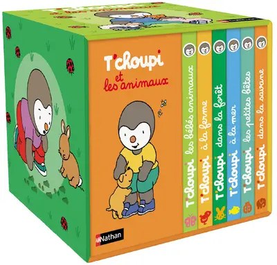 NATHAN - Ma petite bibliotheque - T'choupi et les animaux - Courtin, Thierry