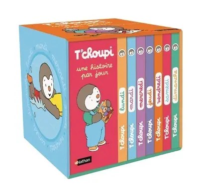 NATHAN - Ma petite bibliotheque - T'choupi une histoire par jour - Courtin, Thierry