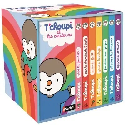 NATHAN - Ma petite bibliotheque - T'choupi et les couleurs - Courtin, Thierry