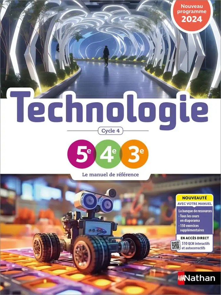 NATHAN - Technologie Cycle 4 Livre 24