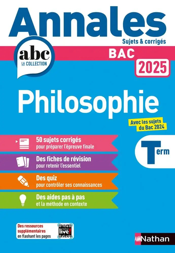 NATHAN - Annales Bac Philosophie 2025 - Dorozoi, Gerard + Vanhoutte, Denis