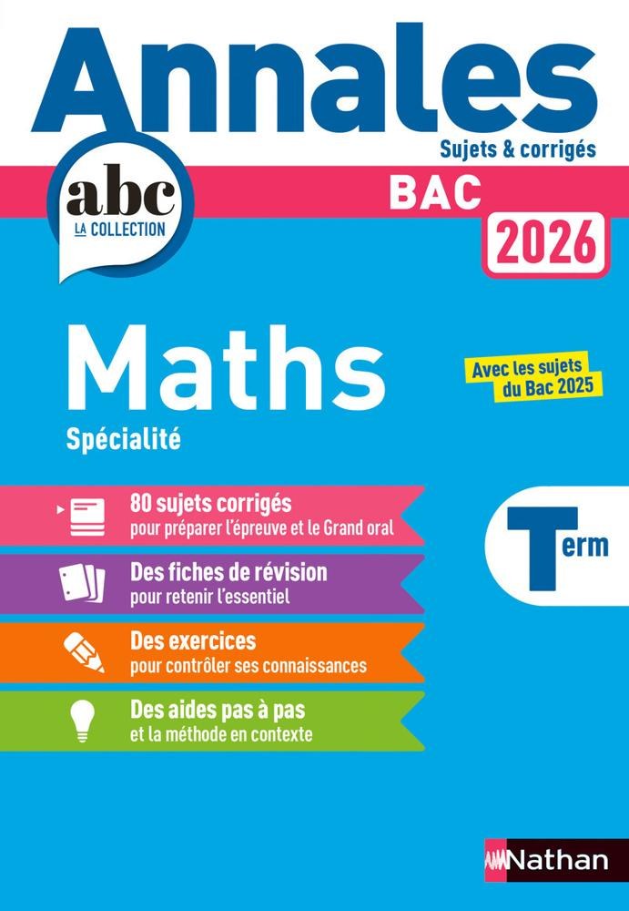 NATHAN - Annales Bac Maths 2026