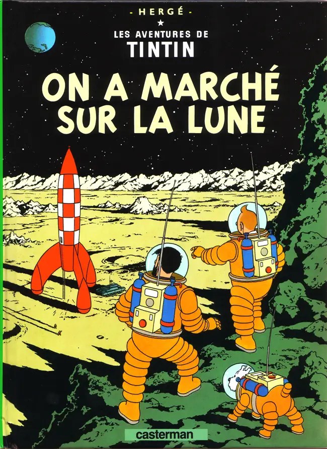 CASTERMAN - Les Aventures De TinTin - On a marche sur la lune