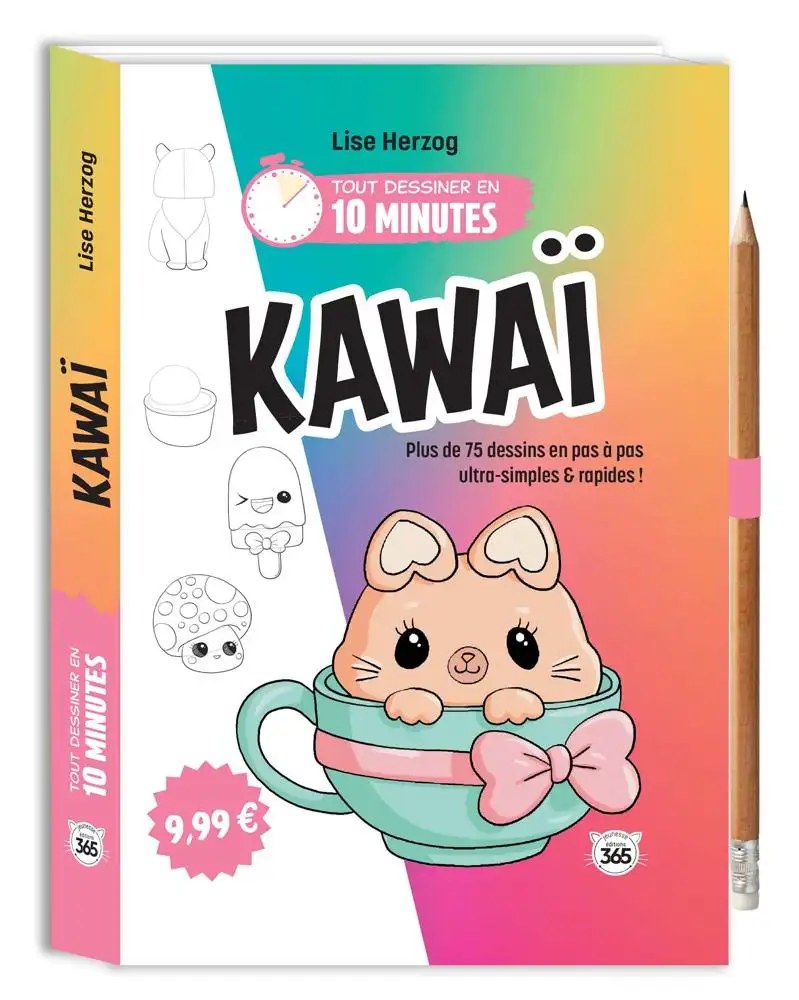 365 PARIS - Tout Dessiner En 10 Minutes - Kawai