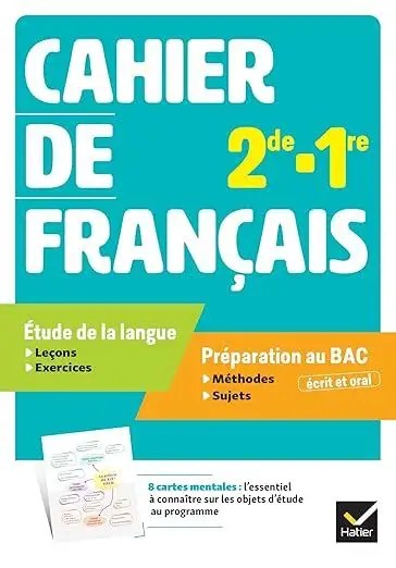 HATIER - Cahier De Francais 2de - 1re