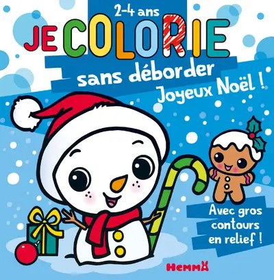 HEMMA - Je colorie sans deborder (2-4 ans) - Joyeux Noel ! T68