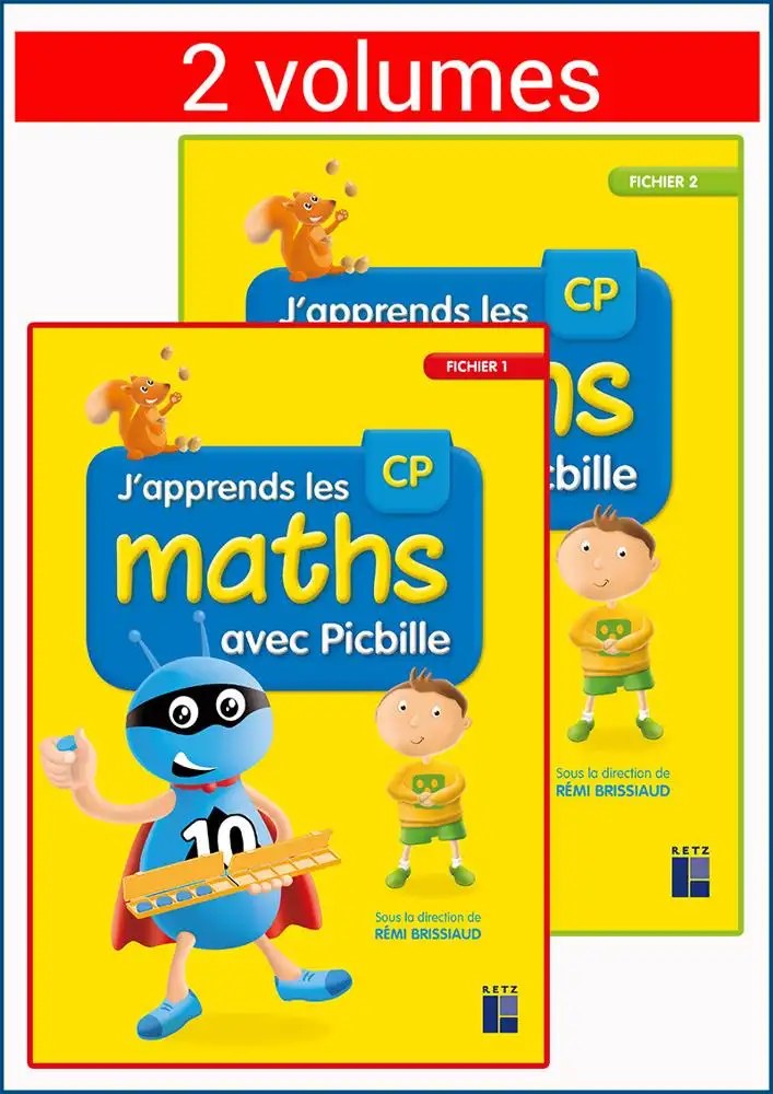 RETZ - J'apprends Les Maths Avec Picbille Cp 2 Volumes