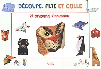 PICCCOLIA - Decoupe  Plie Et Colle - Origami les animaux du monde