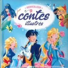 LE LIVRE CLUB - MERVEILLEUX CONTES ILLUSTRES (BLEU) -