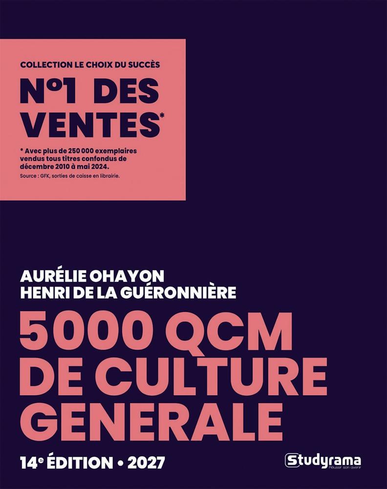 STUDYRAMA - 5000 QCM de Culture Generale
