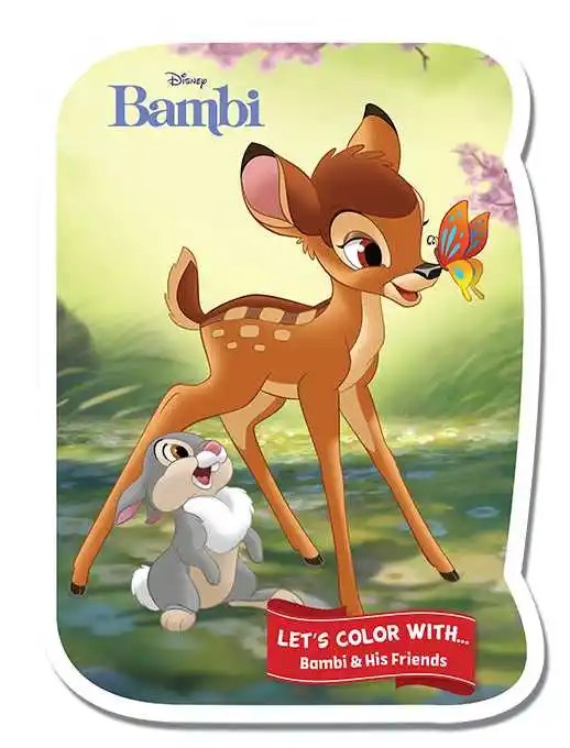 Hachette Antoine Kids - Let's Color With - Bambi and his friends - Nickelodeon