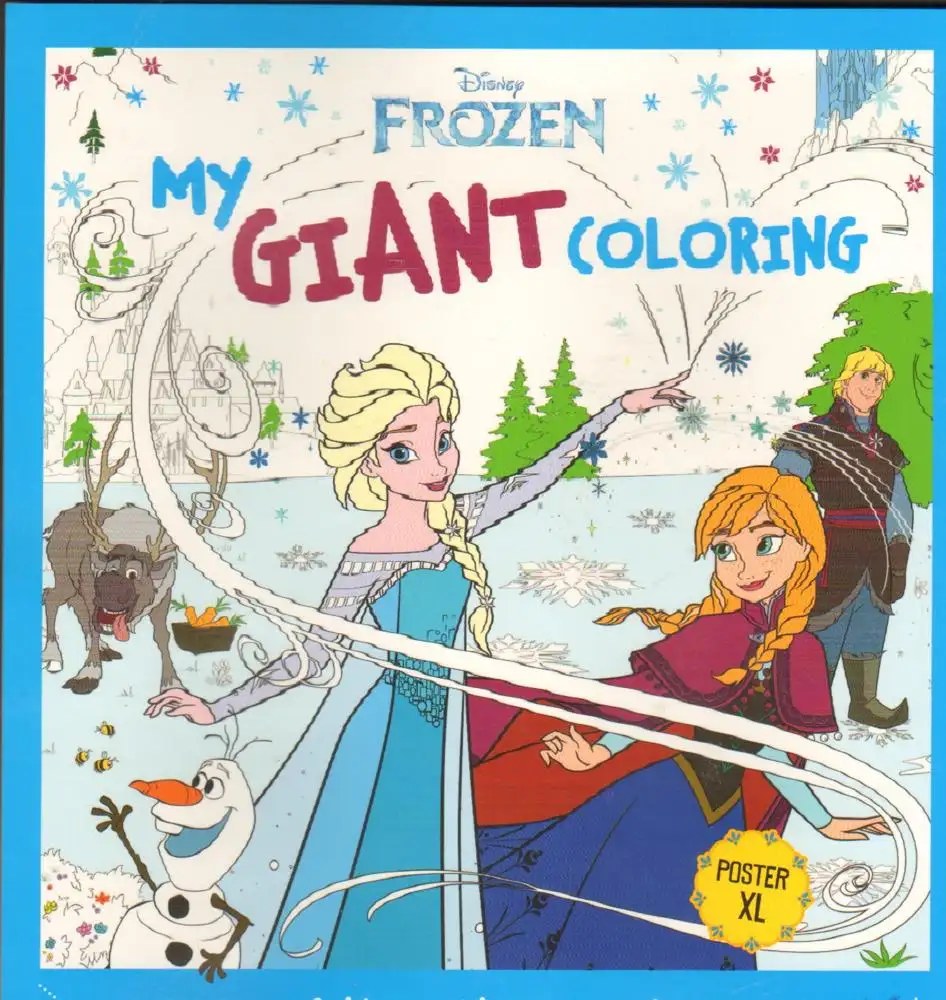 HACHETTE ANTOINE DISNEY - Frozen - My Giant Coloring -  Poster XL -
