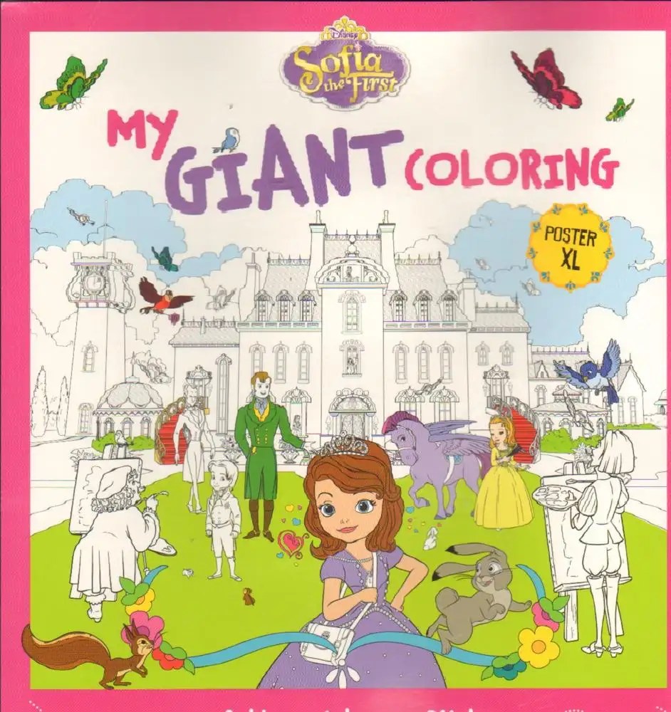 HACHETTE ANTOINE DISNEY - Sofia The First - My Giant Coloring  - Poster XL -
