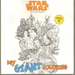 HACHETTE ANTOINE MARVEL - The Force Awakens My Giant  Coloring Poster XL -