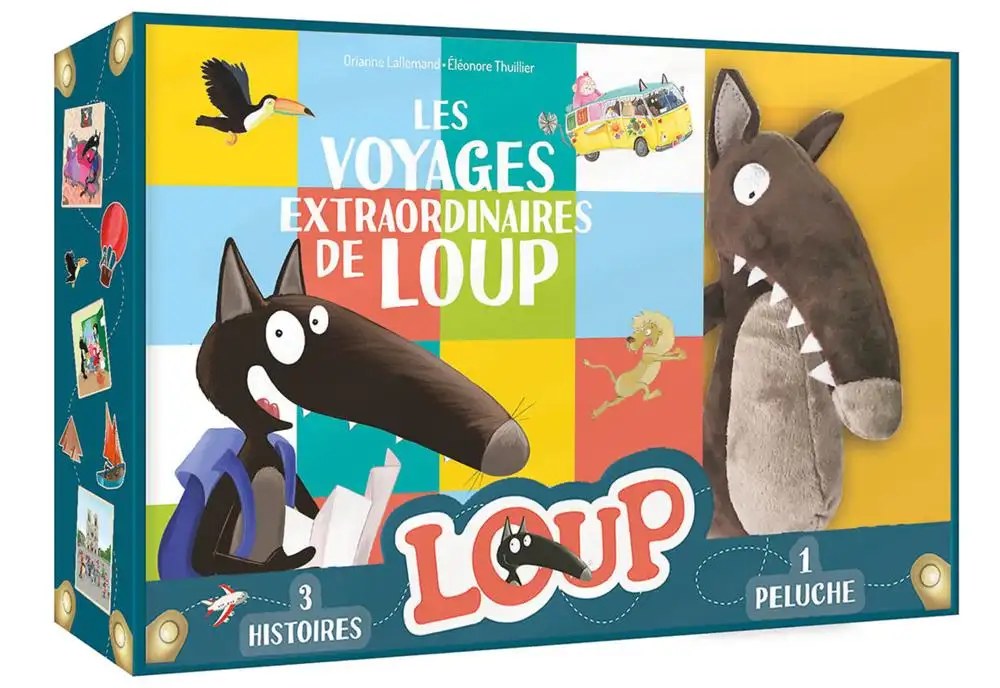 PHILIPPE AUZOU - COFFRET LOUP - LES VOYAGES EXTRAORDINAIRES DE LOUP