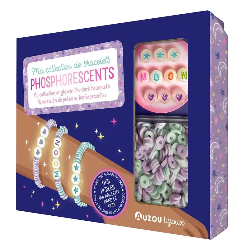 PHILIPPE AUZOU - Ma collection de bracelets phosphorescents/ My collection of glow-in-the-dark brace