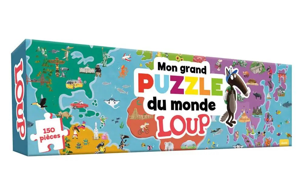 PHILIPPE AUZOU - Mon grand puzzle du monde Loup